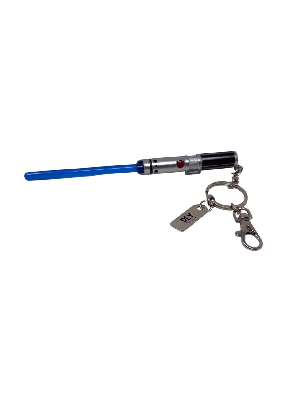 Disney Parks Star Wars Rey Blue light up Lightsaber Keychain Anakin Lightsaber